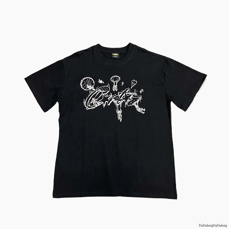 Corteiz Graffiti Style Black T-shirt