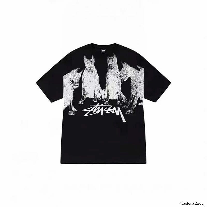 Stussy Classic Graphic T-shirt Black White Stussy for Daily Styling