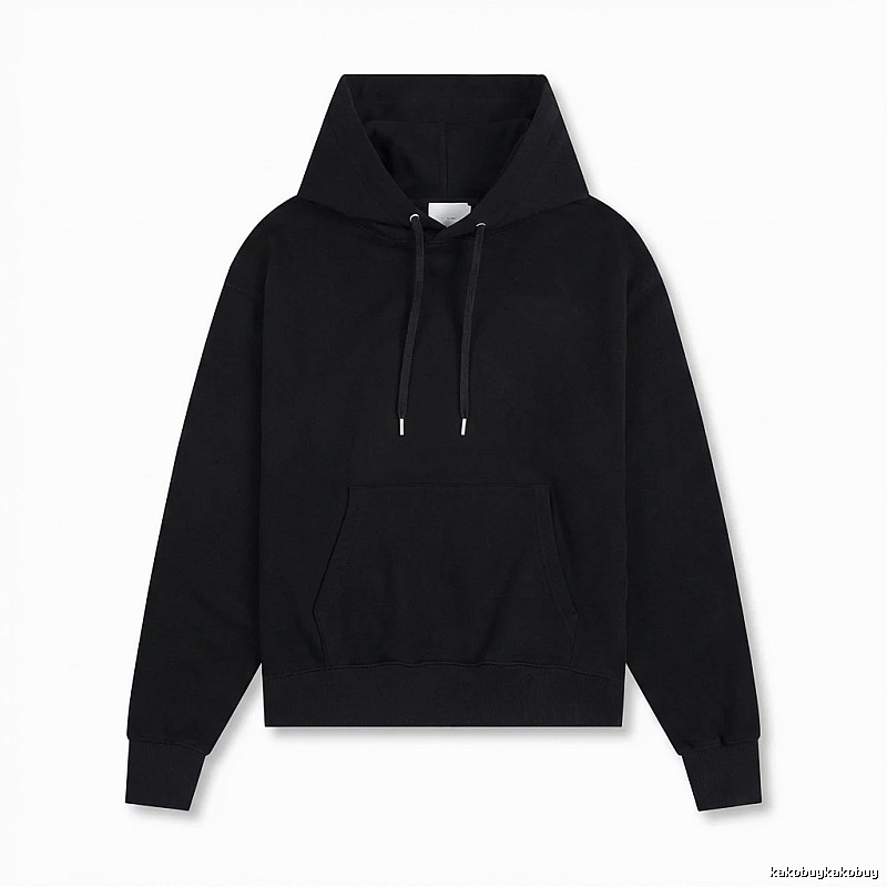 AMI Basic Style Simple Black Hoodie