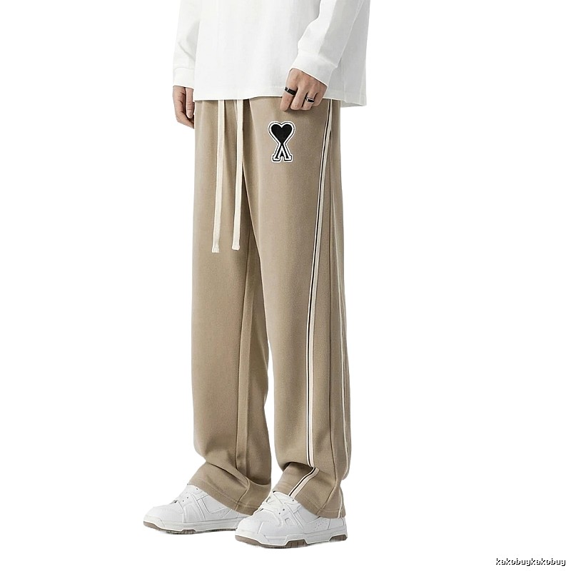 AMI fleece-lined casual khaki pants