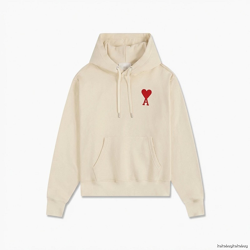 AMI Love Pattern Beige Sweatshirt