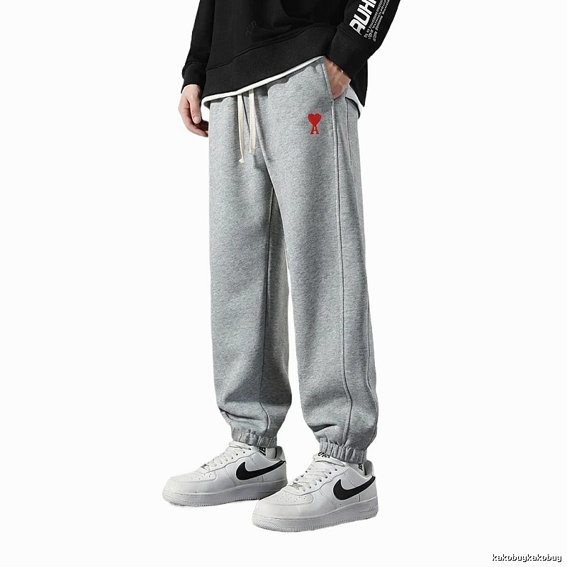 AMI Love Series Casual Gray Sweatpants
