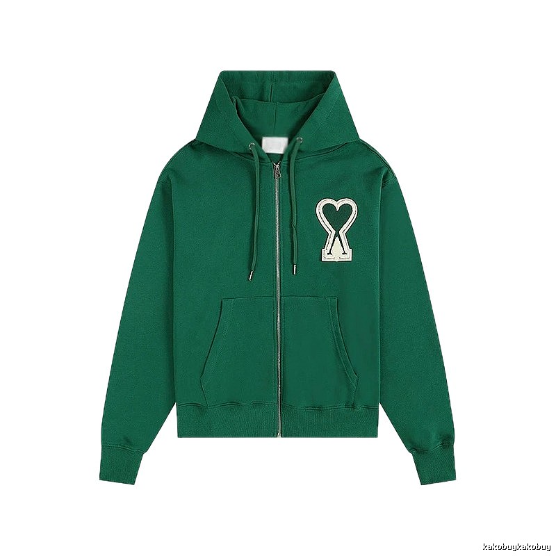 AMI Love Series Green Hoodie