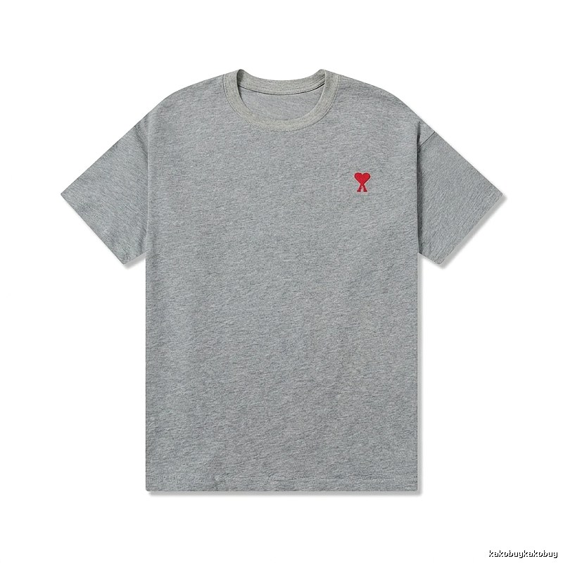 AMI Love Simple Style Grey T-shirt