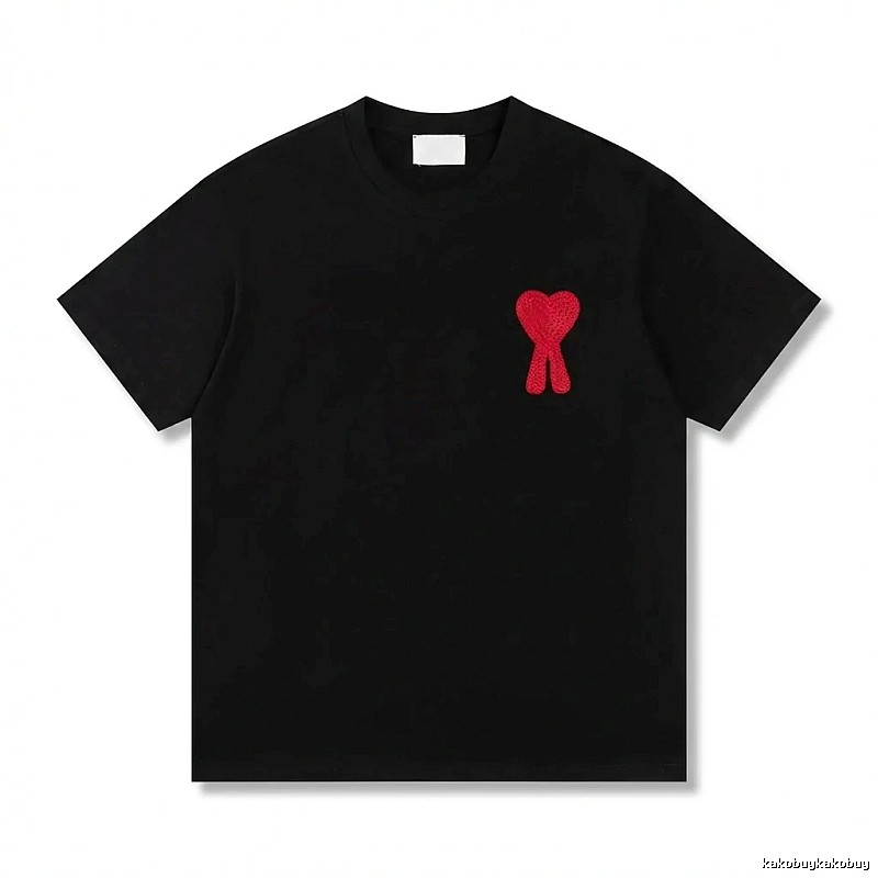 AMI Love Trendy Brand Black T-shirt