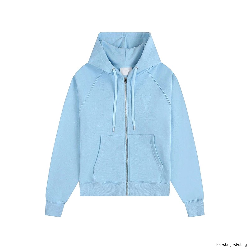 AMI minimalist style light blue sweatshirt