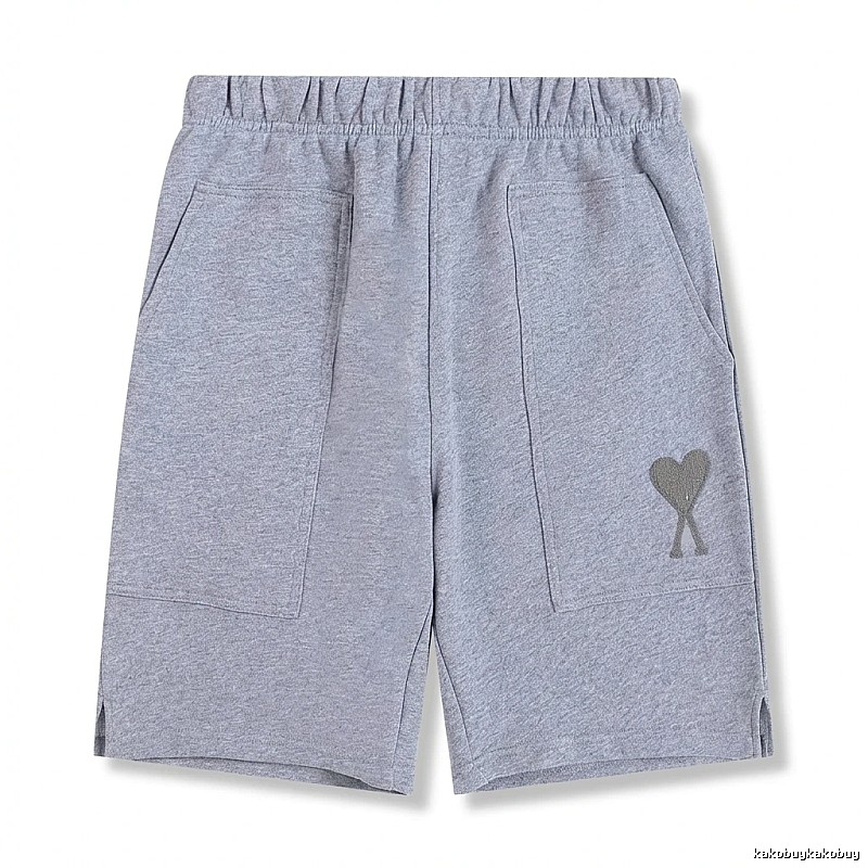 AMI pattern casual gray shorts