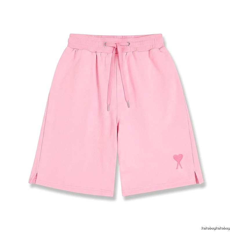 AMI pink shorts in a cute and casual style
