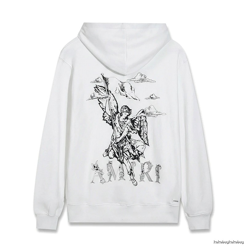 AMIRI Angel Print White Sweatshirt