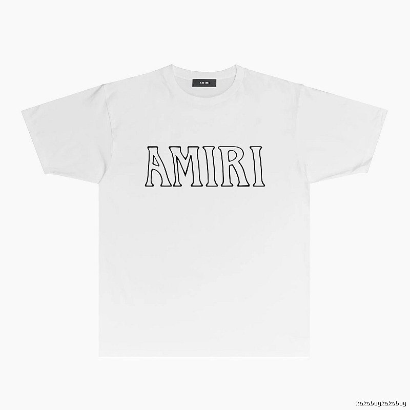 AMIRI Basic Style Simple White T-shirt