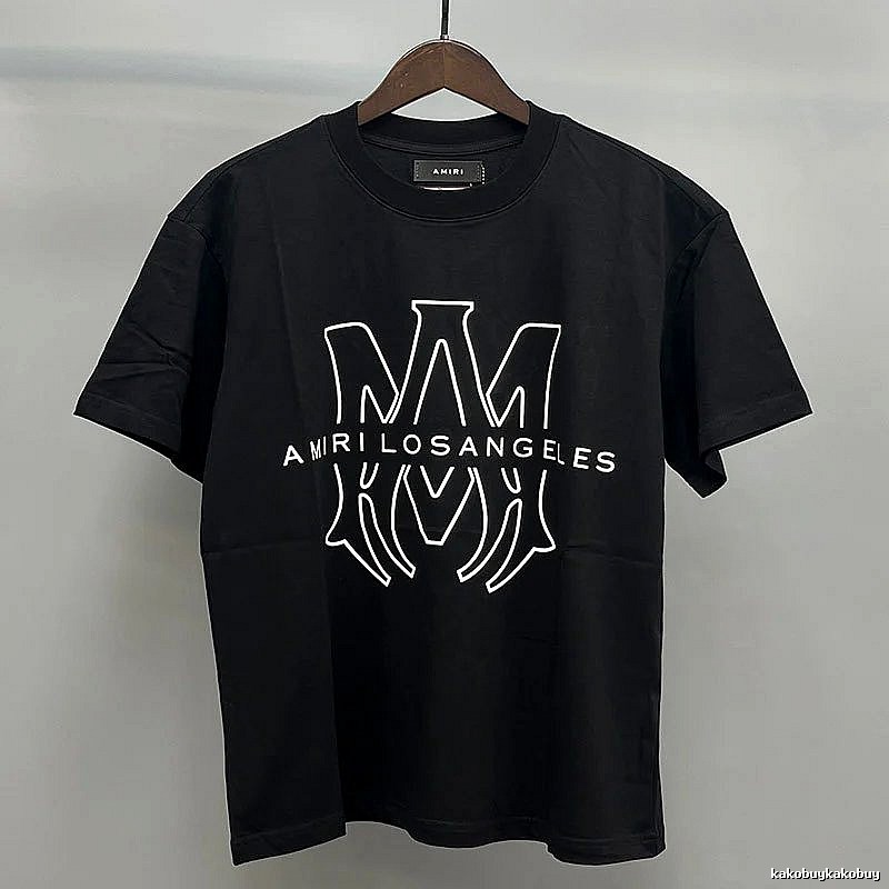 Amiri Black Records Graphic T-Shirt Easy Pairing