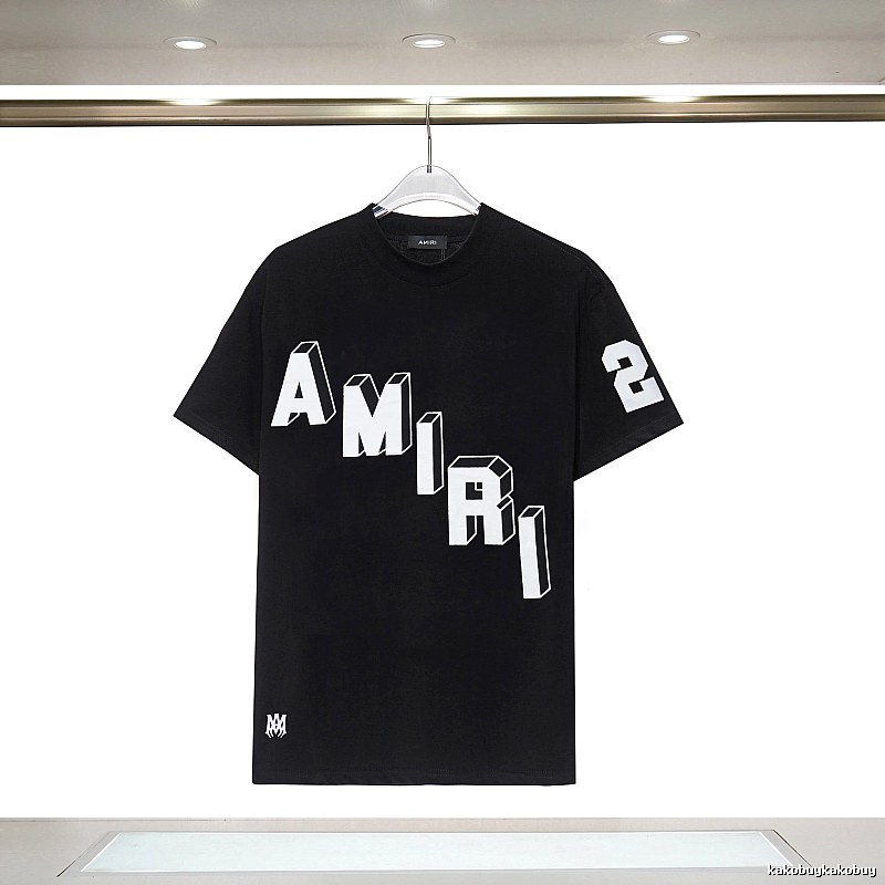Amiri Compact Graphic T-shirt White Blue Amiri for Sport-Inspired Styling