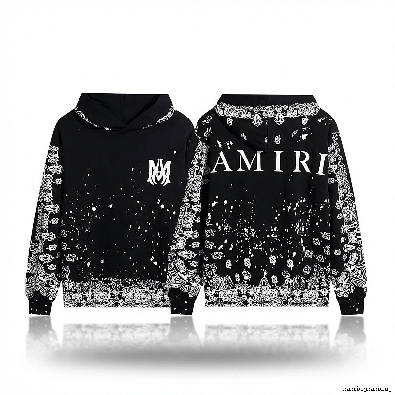 AMIRI Dark Style Cashew Flower Sweatshirt