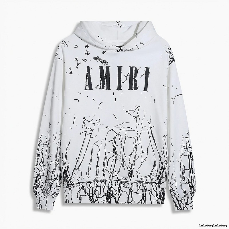 AMIRI Graffiti Style White Sweatshirt