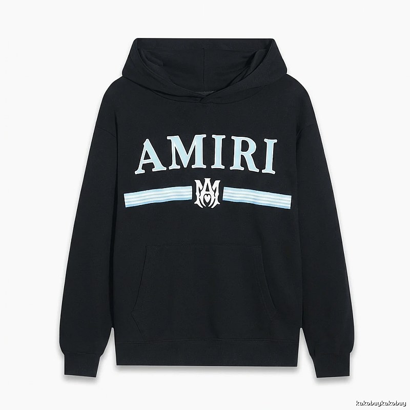 AMIRI letter-printing style black sweatshirt