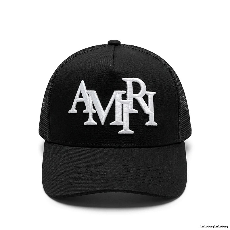 AMIRI letter-style black cap