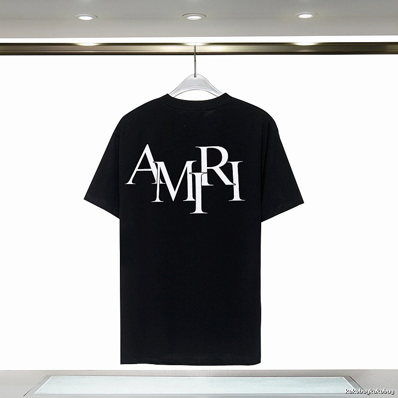 Amiri Premium Style Graphic T-shirt White Blue Amiri for Minimal Outfits