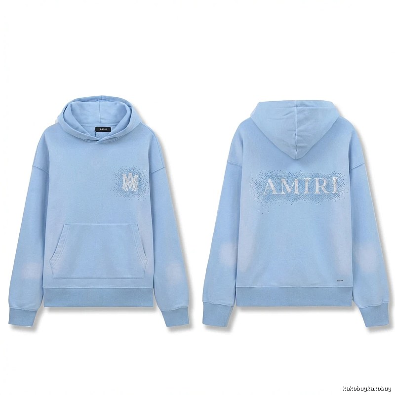 AMIRI Printed Leisure Style Light Blue Sweatshirt
