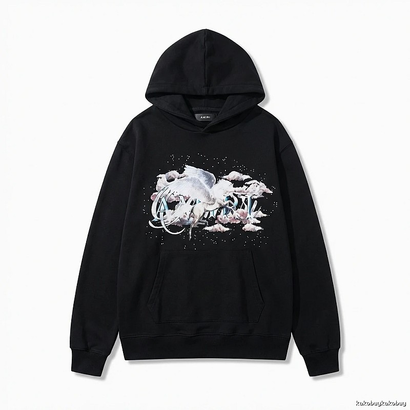 AMIRI Printed Trendy Black Sweatshirt
