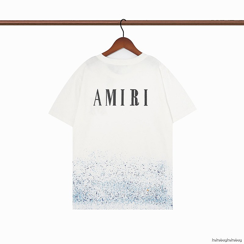 Amiri Relaxed Graphic T-shirt White Blue Amiri with Designer-Inspired Detail