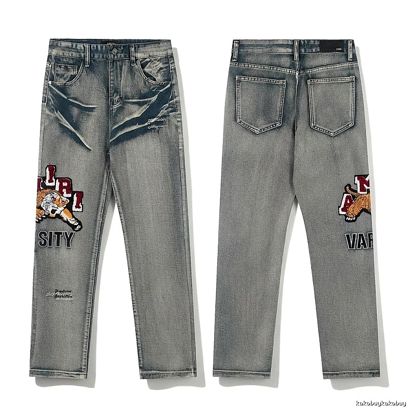 AMIRI retro-style grey jeans