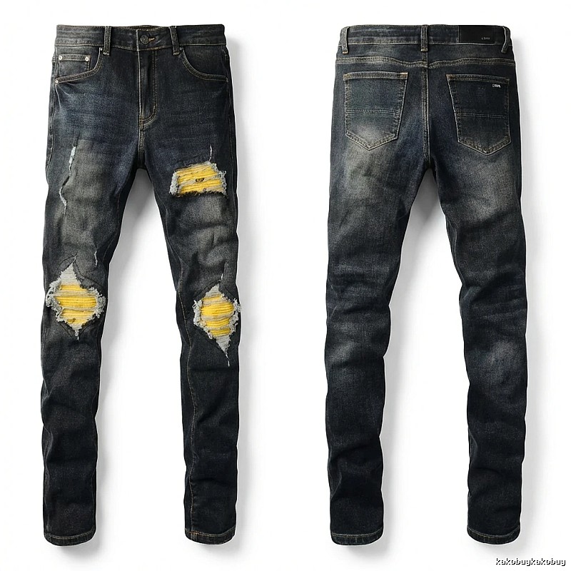 AMIRI Ripped Dark Jeans