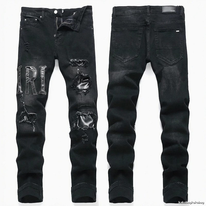 AMIRI Ripped Trendy Cool Black Pants
