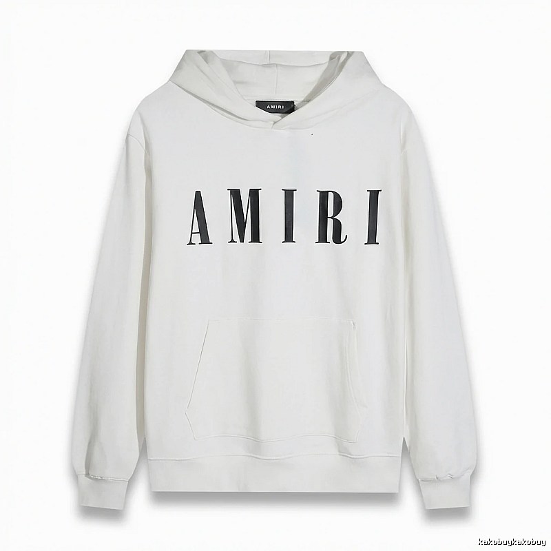 AMIRI simple style white hoodie