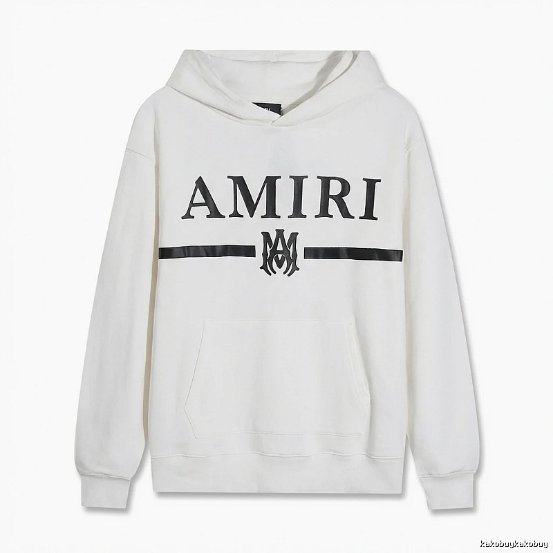 AMIRI Trendy Brand Letter Style White Hoodie