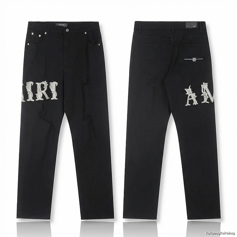 AMIRI vintage-style black jeans