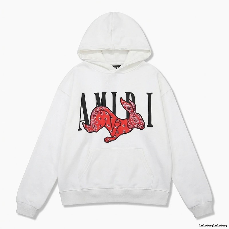 AMIRI White Sweatshirt with Rabbit Print