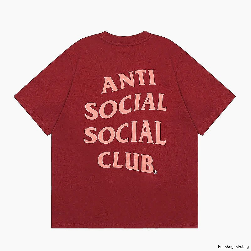 Anti Social Social Club Travel Logo T-shirt Black Orange Anti with Modern Look