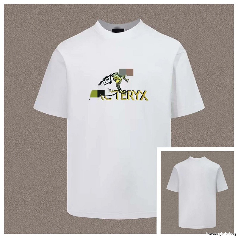 Arc'teryx Dinosaur Print Casual Style White T-Shirt