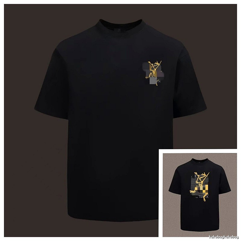 Arc'teryx Printed Functional Style Black Short Sleeve T-Shirt