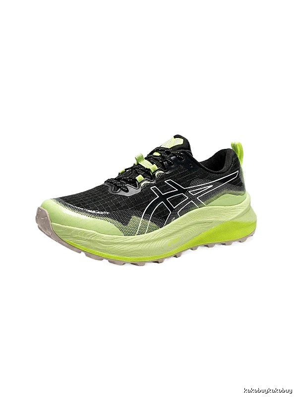 ASICS Off-Road Black and Green Sports Shoes