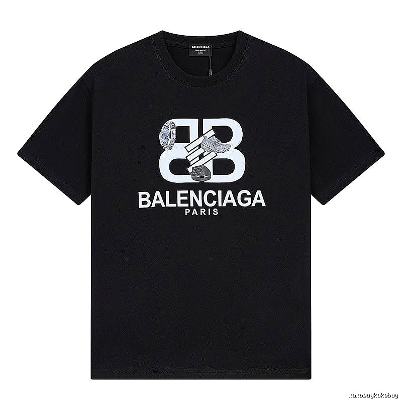 Balenciaga BB Print Short-sleeve Shirt