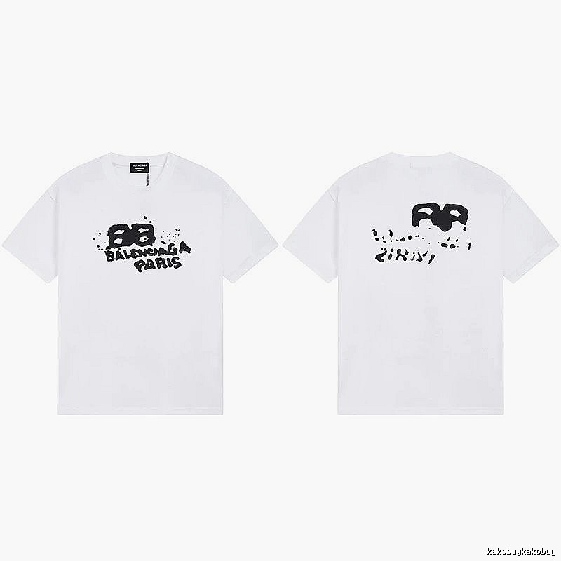 Balenciaga BB Print White T-shirt
