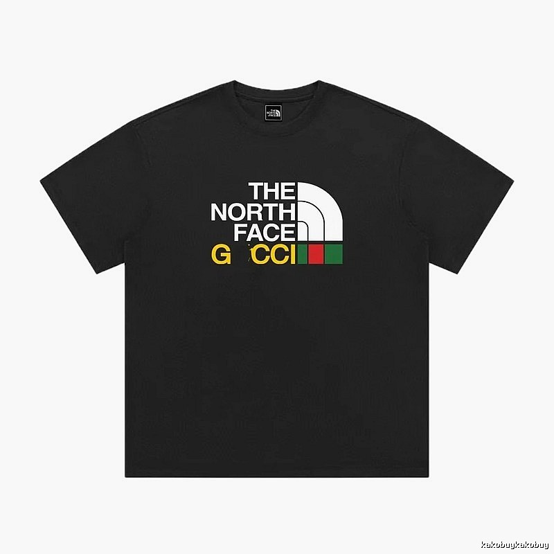 Balenciaga Co-branded Printed Trendy Black T-Shirt