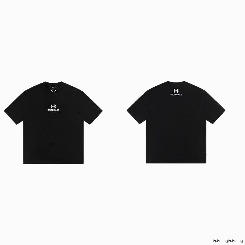 Balenciaga Co-branded Street Style Black T-shirt