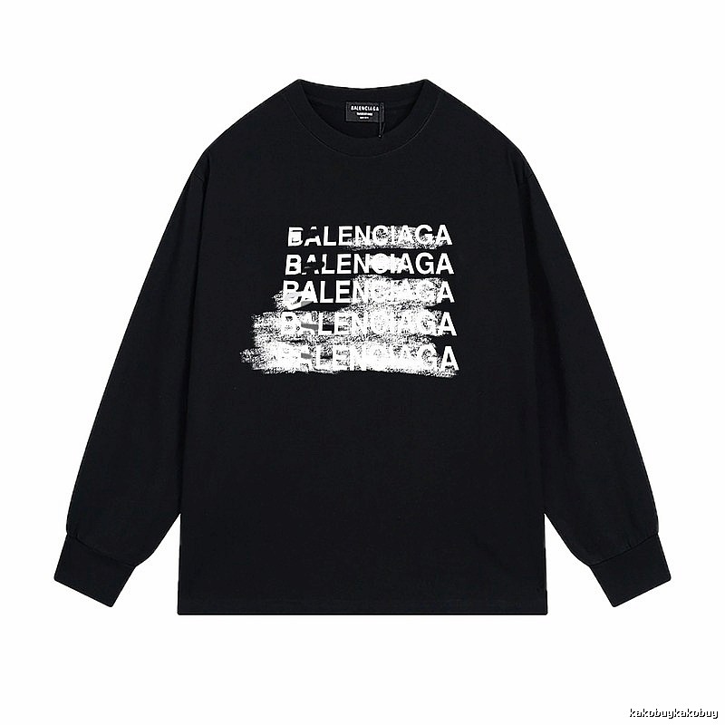 Balenciaga graffiti-style black T-shirt