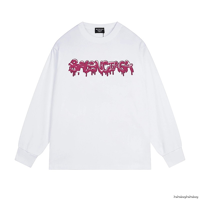 Balenciaga graffiti-style white T-shirt