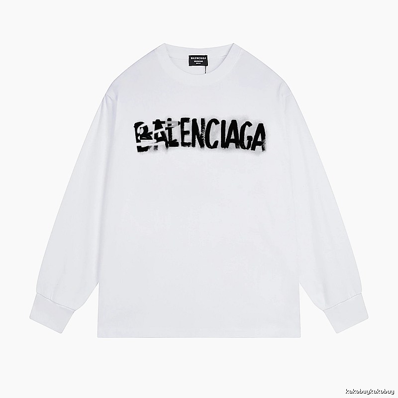 Balenciaga graffiti-style white T-shirt