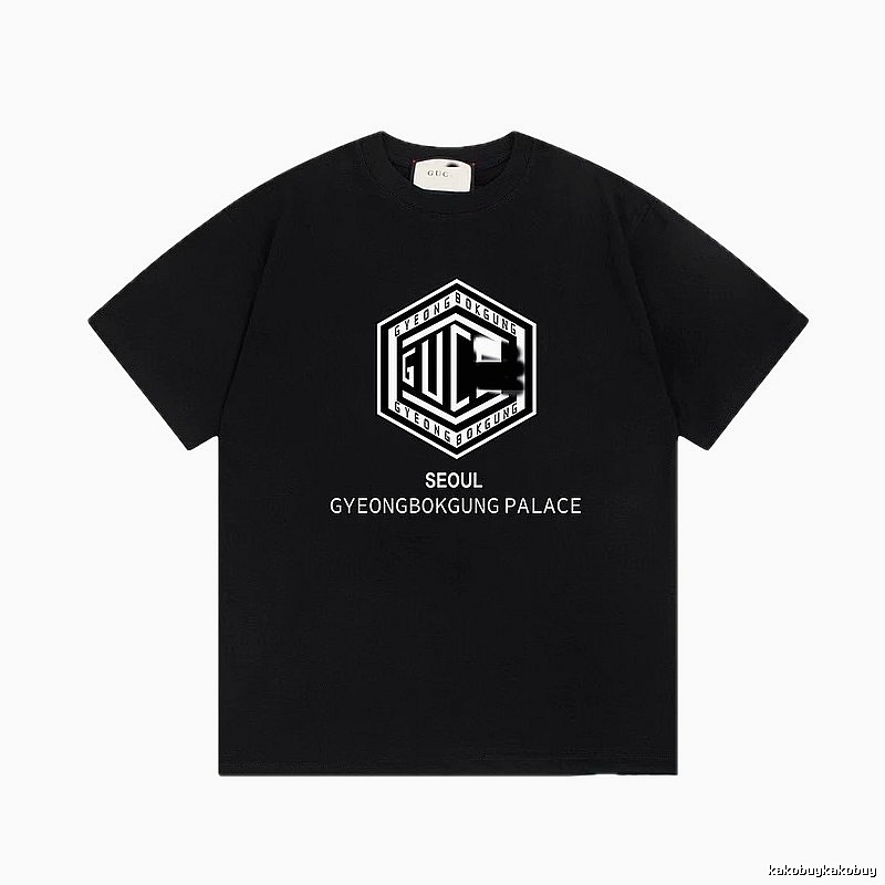 Balenciaga Graphic Printed Cool & Trendy Black Short-sleeve T-shirt