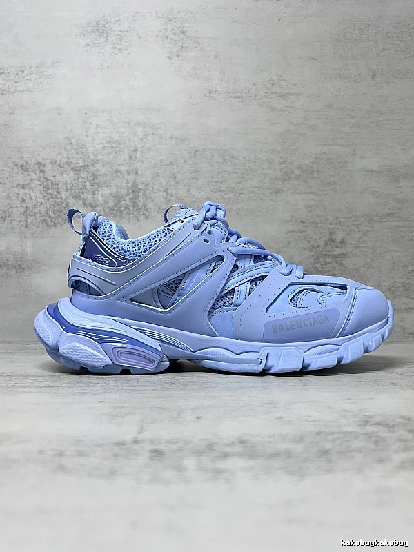 Balenciaga Light Blue Sculpted Runner Panels Light Blue Runner Sneaker for Photo Ready Styling