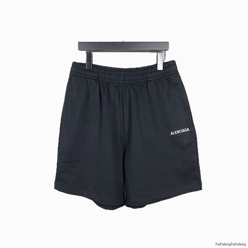 Balenciaga minimalist black shorts