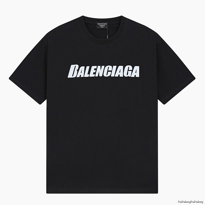 Balenciaga minimalist style black T-shirt