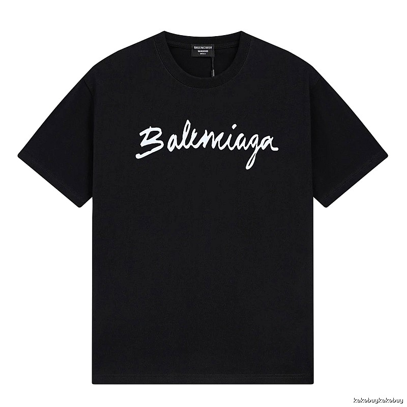 Balenciaga minimalist style black T-shirt