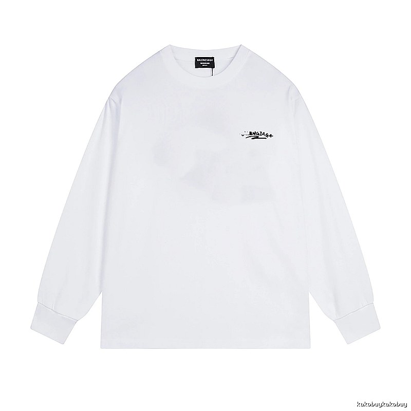 Balenciaga minimalist style white T-shirt