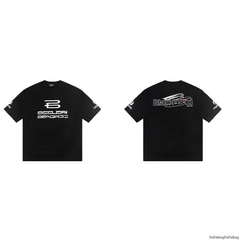 Balenciaga Printed Street Style Black T-shirt