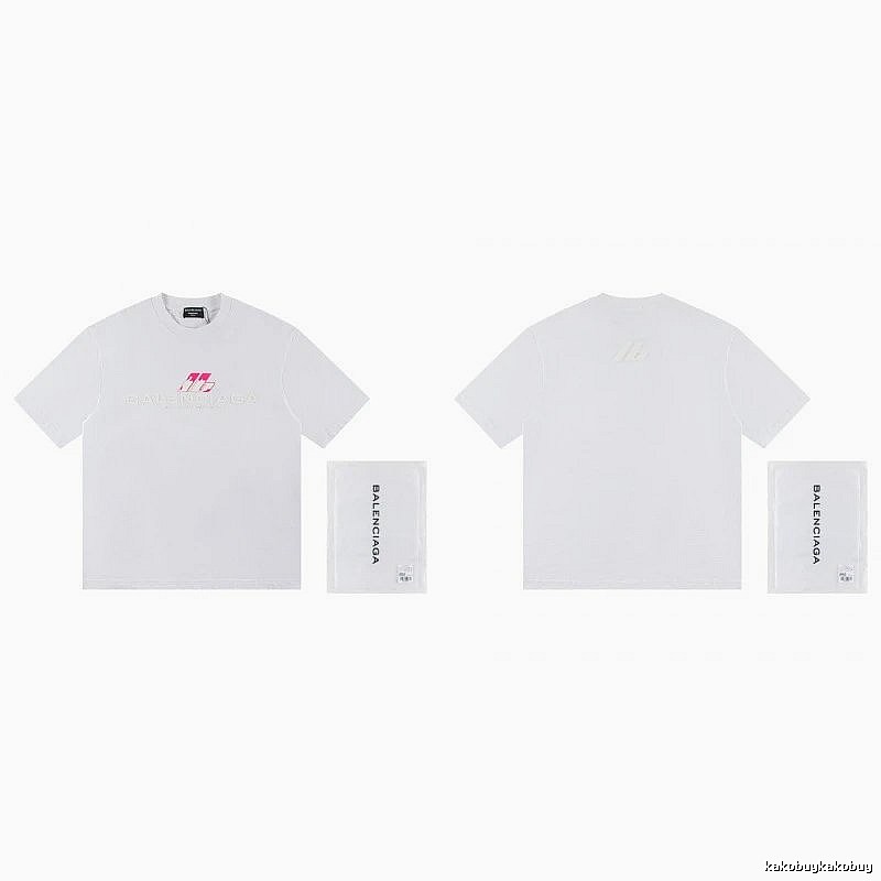 Balenciaga Printed Streetwear-style White T-Shirt